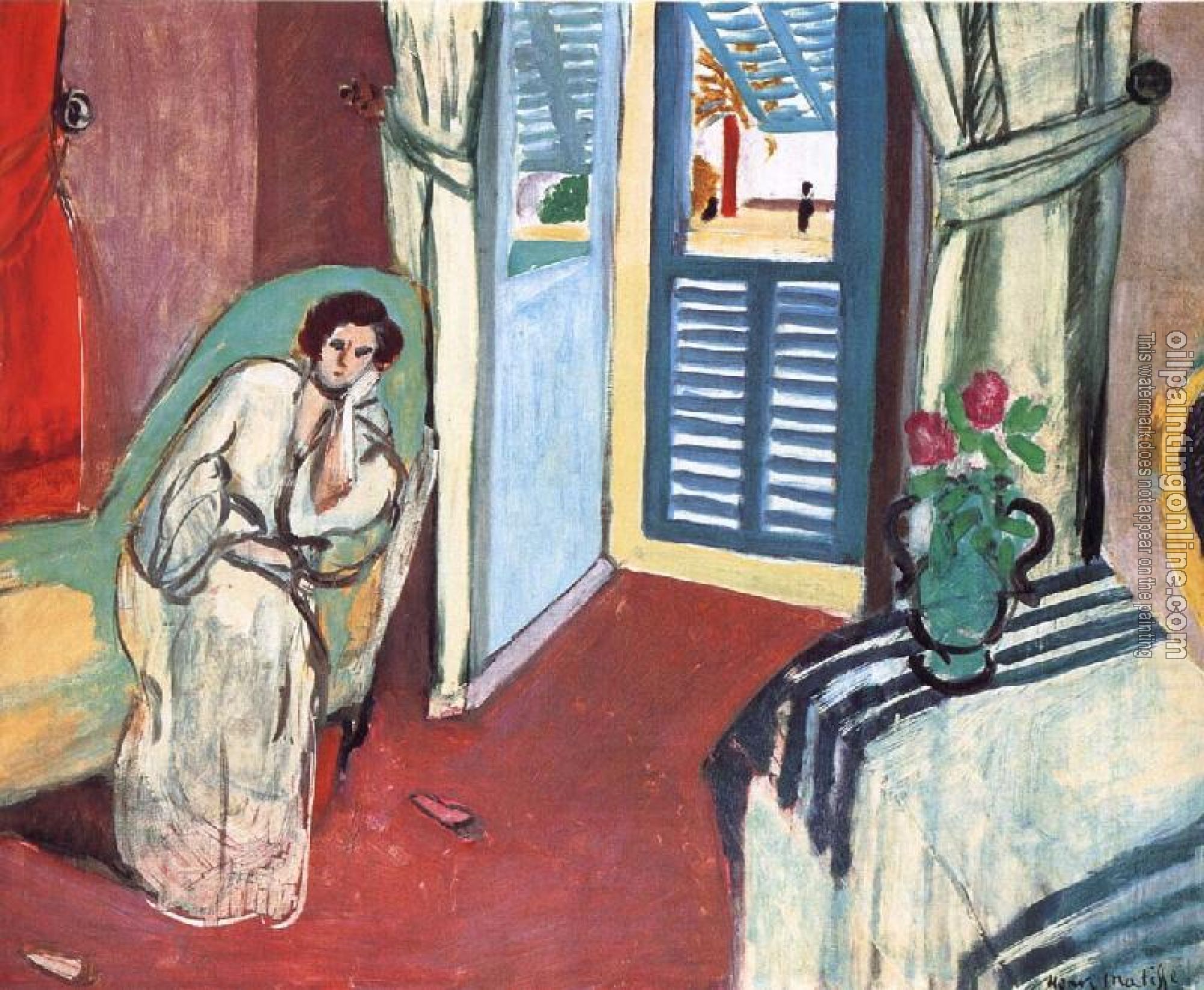 Matisse, Henri Emile Benoit - woman on a sofa